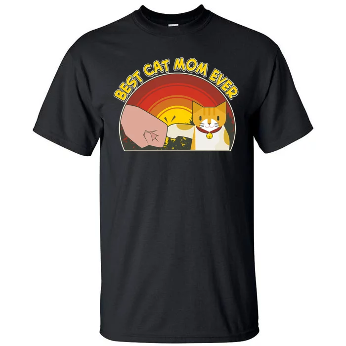 Retro Best Cat Mom Ever Tall T-Shirt