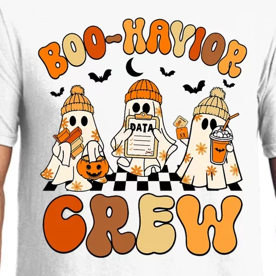 Retro Boohavior Crew Behavior Analyst Halloween Aba Rbt Pajama Set