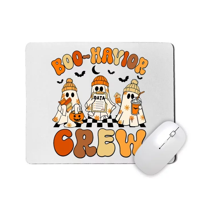 Retro Boohavior Crew Behavior Analyst Halloween Aba Rbt Mousepad