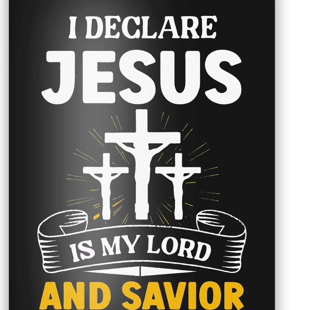 Religious Bible Church Jesus Is My Lord And Savior Poster