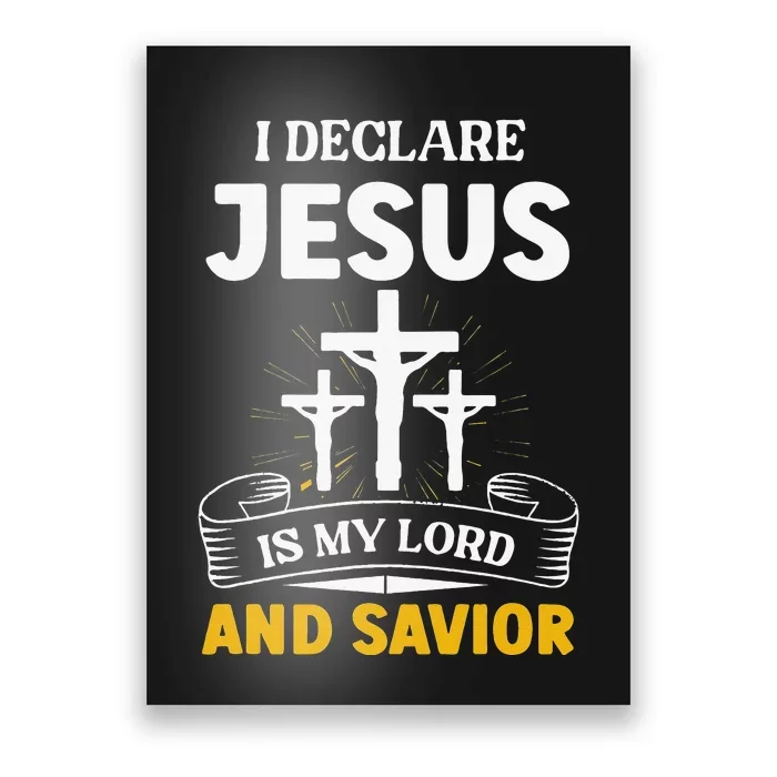 Religious Bible Church Jesus Is My Lord And Savior Poster