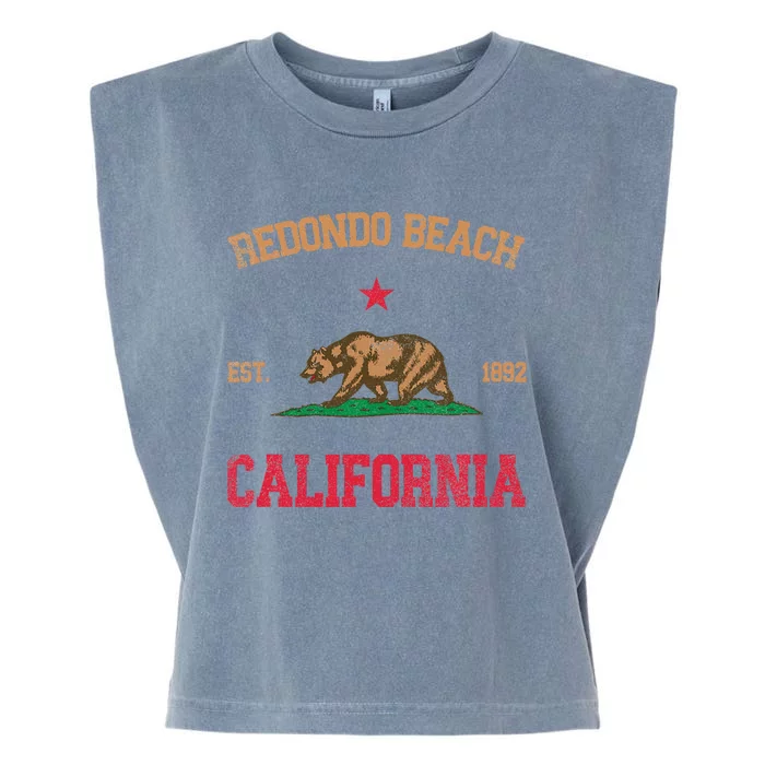 Redondo Beach California Garment-Dyed Women's Muscle Tee