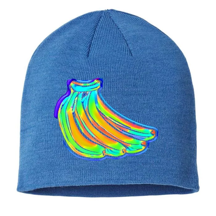 Rainbow Banana Cool Gift 8 1/2in Sustainable Knit Beanie