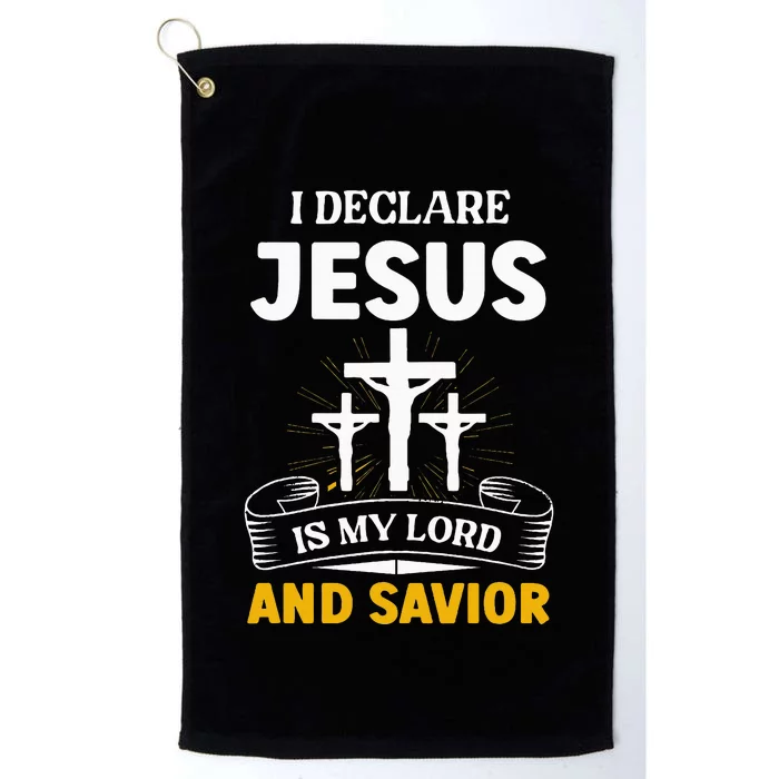 Religious Bible Church Jesus Is My Lord And Savior Platinum Collection Golf Towel