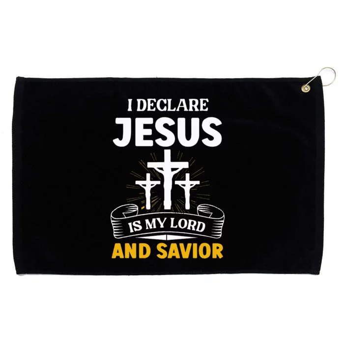 Religious Bible Church Jesus Is My Lord And Savior Grommeted Golf Towel