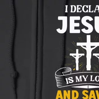 Religious Bible Church Jesus Is My Lord And Savior Full Zip Hoodie