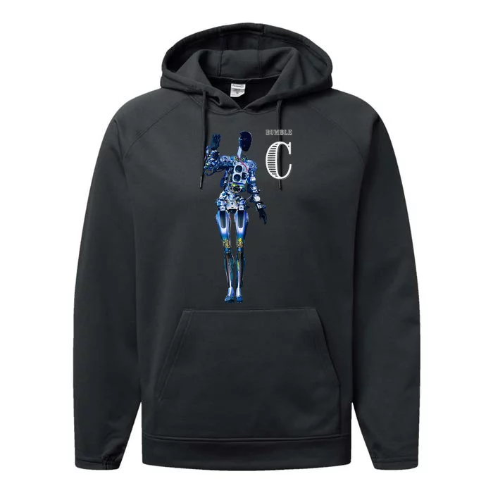 Robot Bumble C Performance Fleece Hoodie