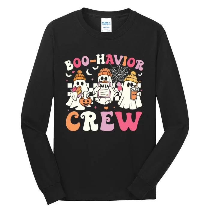 Retro Boohavior Crew Behavior Analyst Halloween Aba Rbt Tall Long Sleeve T-Shirt