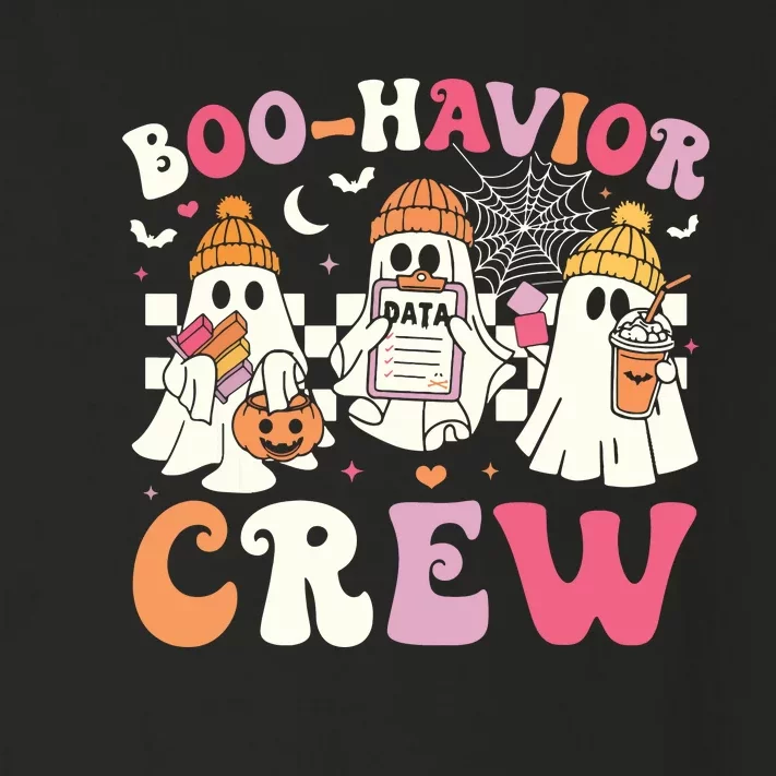 Retro Boohavior Crew Behavior Analyst Halloween Aba Rbt Toddler Long Sleeve Shirt