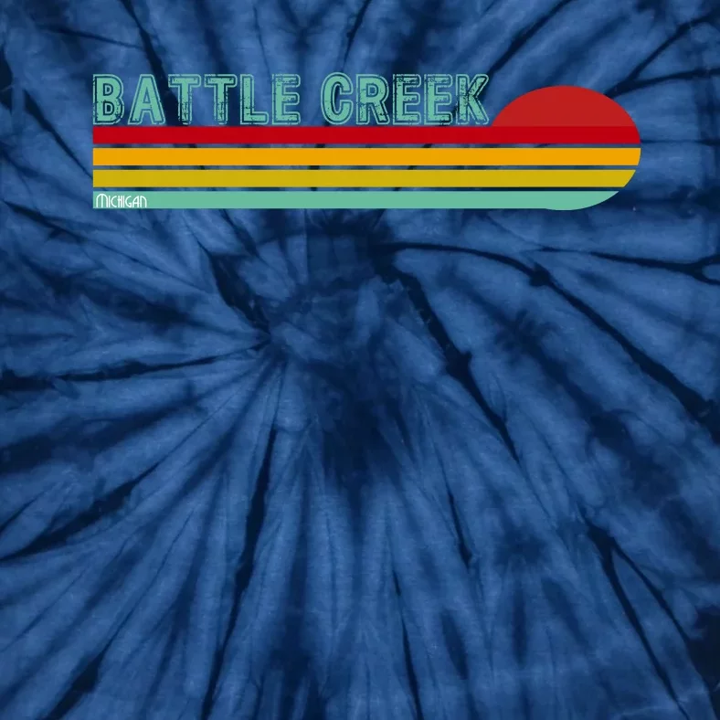 Retro Battle Creek Michigan Tie-Dye T-Shirt