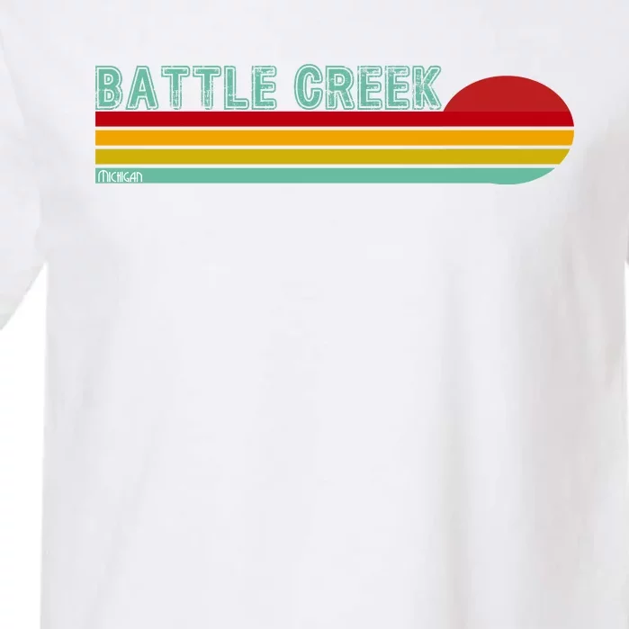 Retro Battle Creek Michigan Garment-Dyed Heavyweight T-Shirt