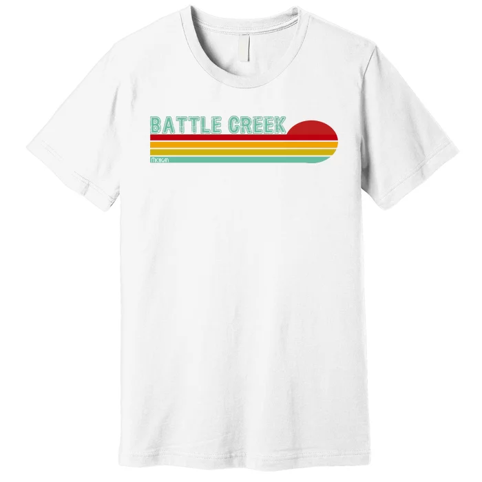 Retro Battle Creek Michigan Premium T-Shirt