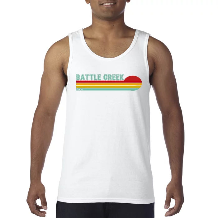 Retro Battle Creek Michigan Tank Top