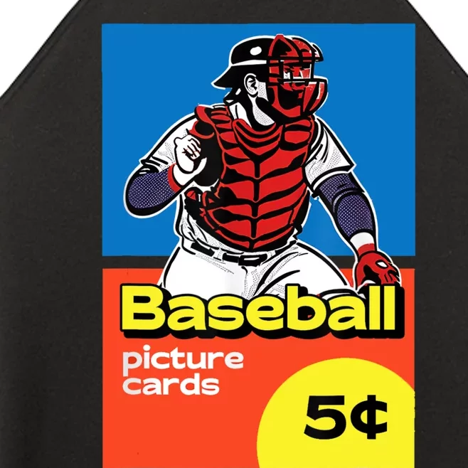 Retro Baseball Card Wax PackInspired Design Graphic Women’s Perfect Tri Rocker Tank