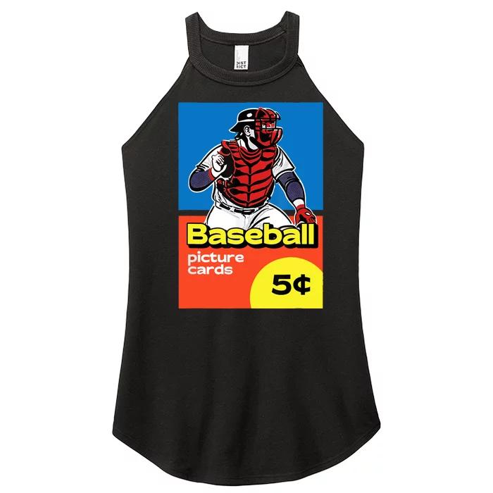 Retro Baseball Card Wax PackInspired Design Graphic Women’s Perfect Tri Rocker Tank