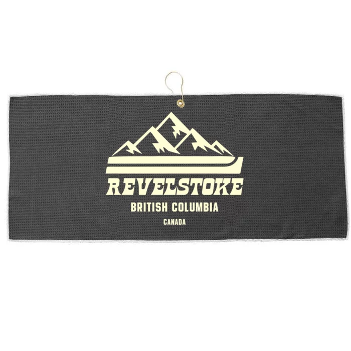 Revelstoke British Columbia Ski Logo Large Microfiber Waffle Golf Towel