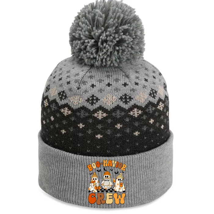 Retro Boohavior Crew Behavior Analyst Halloween Aba Rbt The Baniff Cuffed Pom Beanie