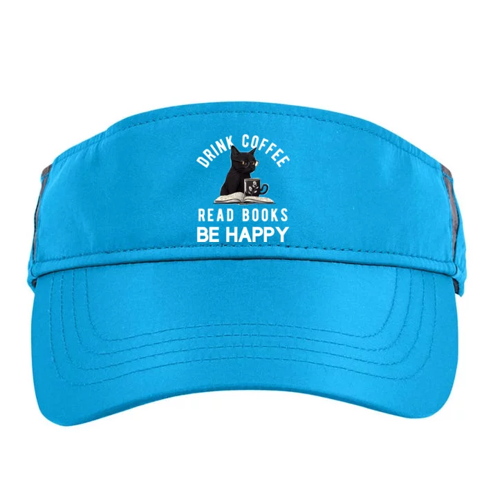 Read Books Coffee Be Happy Book Lover Worm Nerd Meaningful Gift Adult Drive Performance Visor