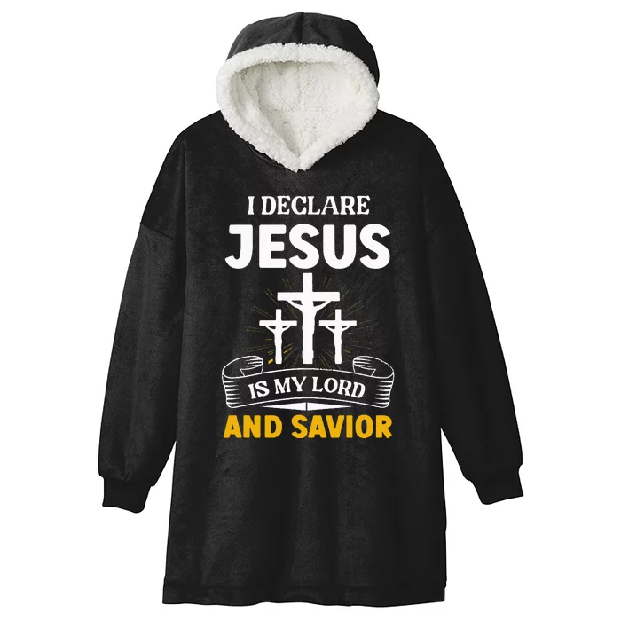 Religious Bible Church Jesus Is My Lord And Savior Hooded Wearable Blanket