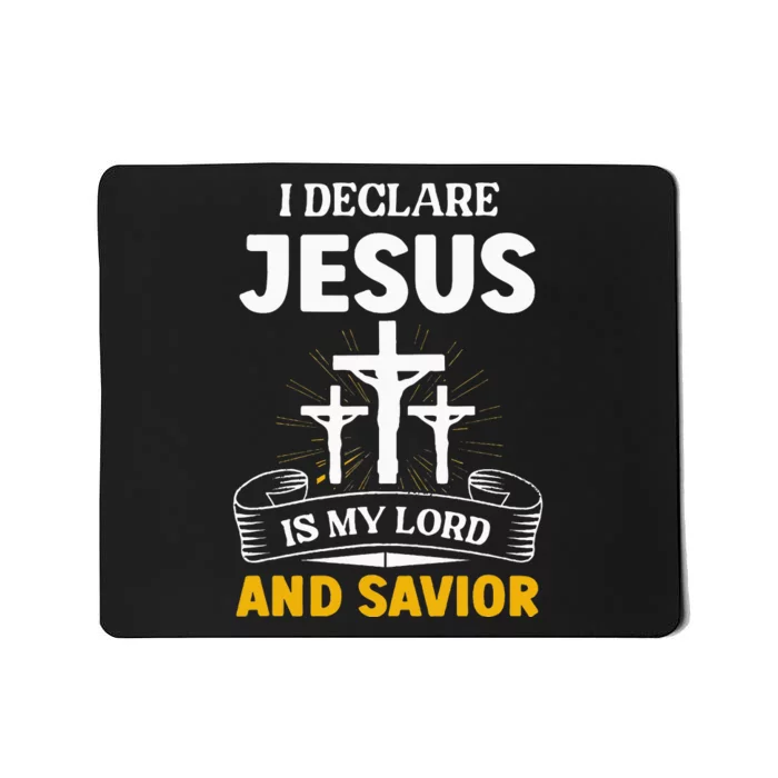 Religious Bible Church Jesus Is My Lord And Savior Mousepad