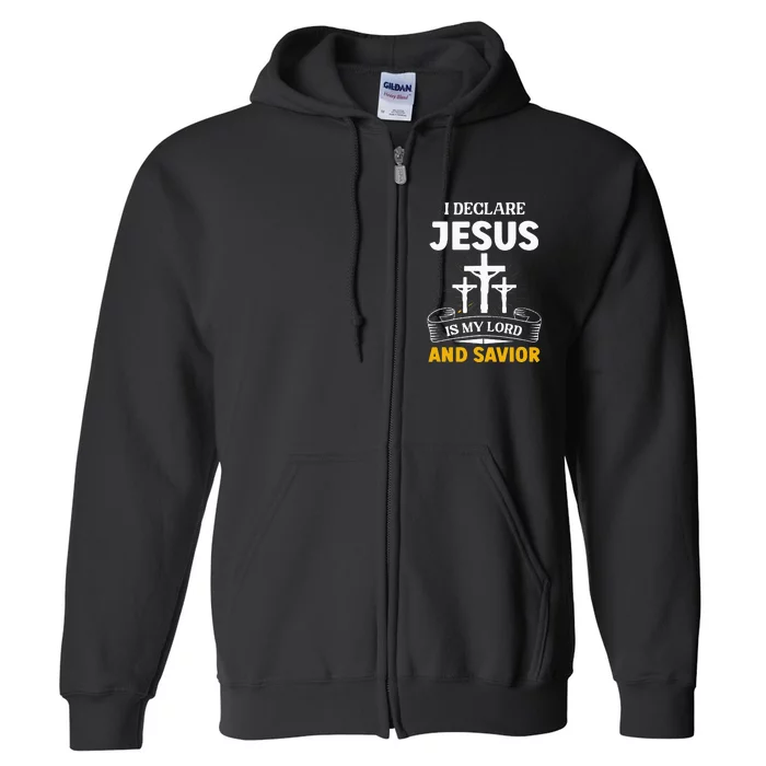 Religious Bible Church Jesus Is My Lord And Savior Full Zip Hoodie