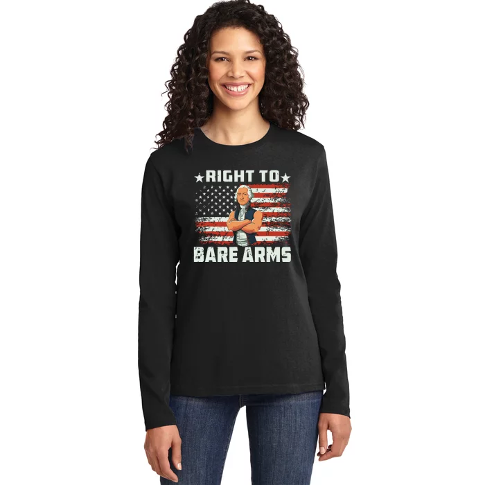 Retro Bad Day To Be Beer Usa Flag Beer 4th Of July Ladies Long Sleeve Shirt