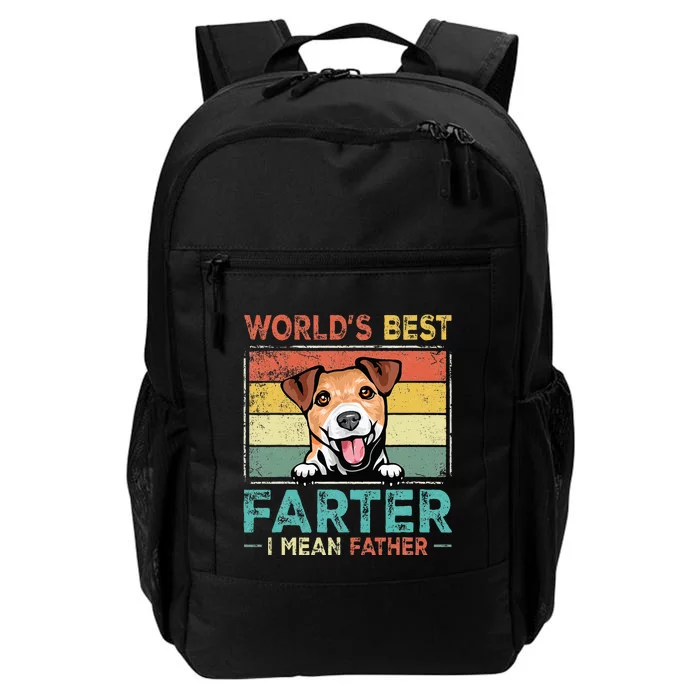 Retro Best Dad Ever Cool Jack Russell Terrier Dog Pet Lover Daily Commute Backpack