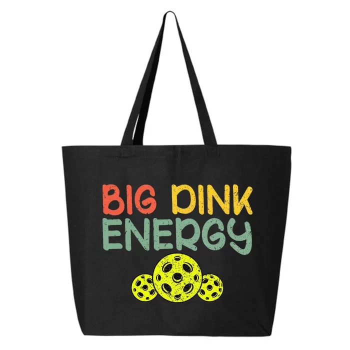 Retro Big Dink Energy Pickleball Funny Pickle Ball Lover 25L Jumbo Tote