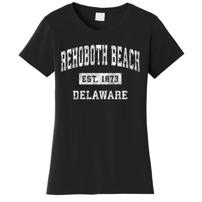 Rehoboth Beach Delaware De Vintage Established Sports Women's T-Shirt