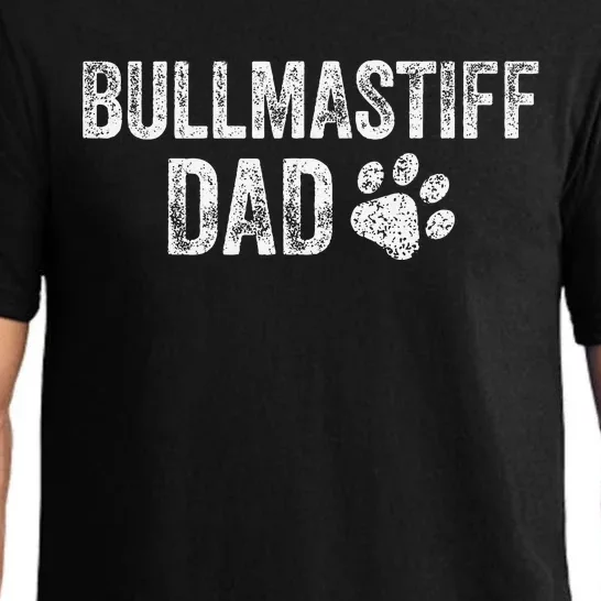 Retro Bullmastiff Dad Papa Fathers Day Bull Mastiff Lovers Pajama Set