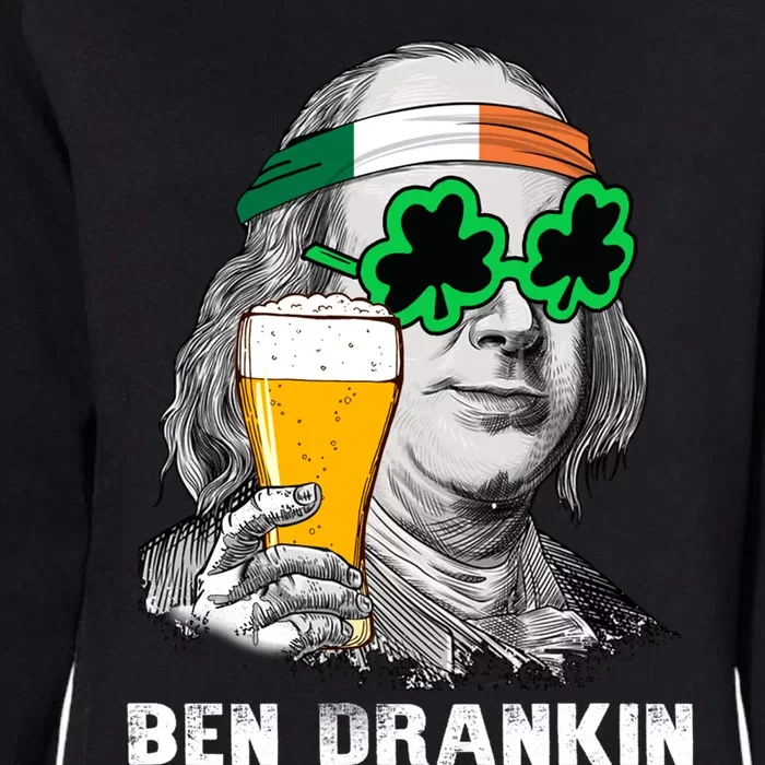 Retro Ben Drankin Beer Holiday Gift St Patricks Day Cute Gift Womens California Wash Sweatshirt