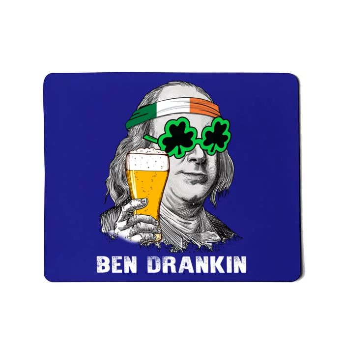 Retro Ben Drankin Beer Holiday Gift St Patricks Day Cute Gift Mousepad