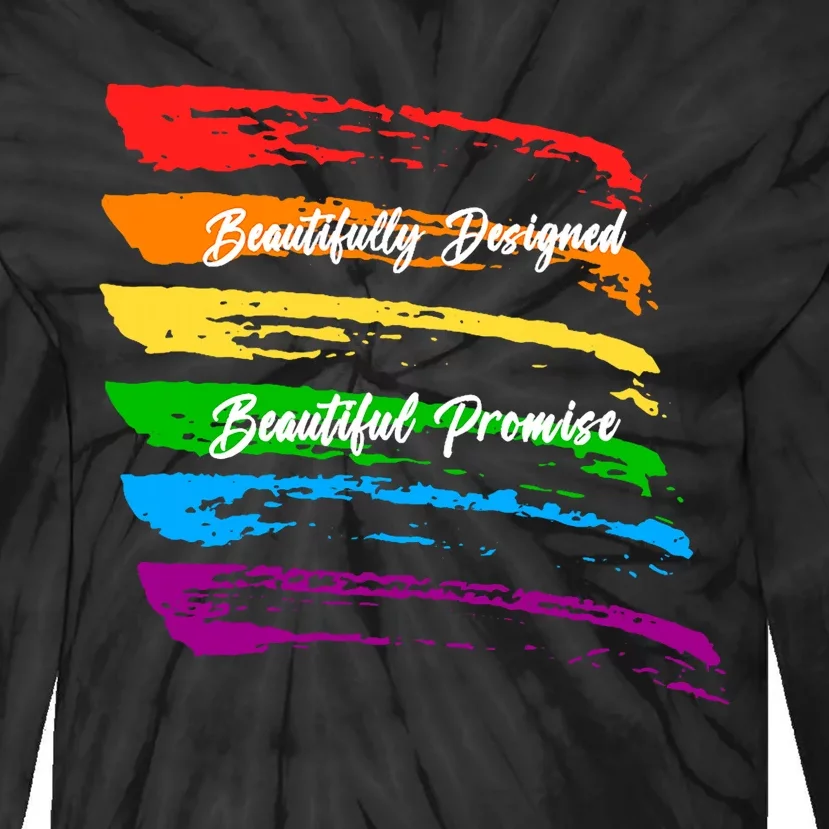 Rainbows Beautifully Designed Beautiful Promise Tie-Dye Long Sleeve Shirt