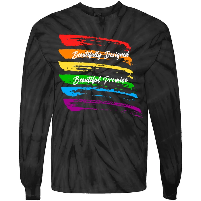 Rainbows Beautifully Designed Beautiful Promise Tie-Dye Long Sleeve Shirt