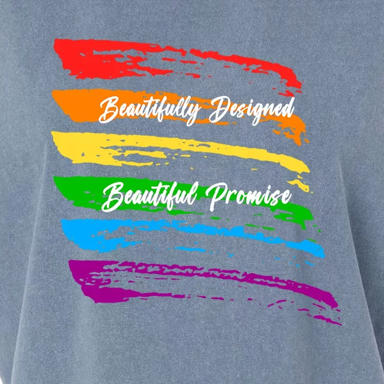 Rainbows Beautifully Designed Beautiful Promise Garment-Dyed Women's Muscle Tee