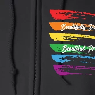 Rainbows Beautifully Designed Beautiful Promise Full Zip Hoodie