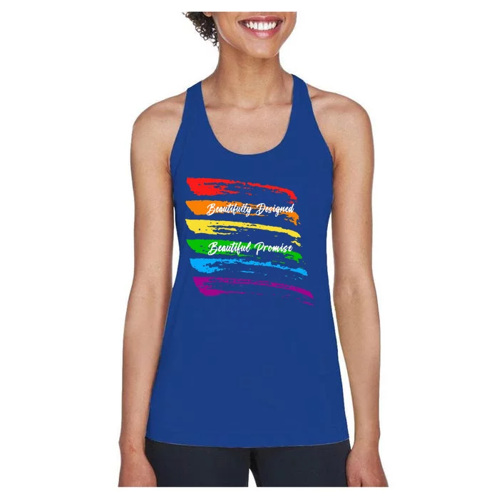 Rainbows Beautifully Designed Beautiful Promise Women's Racerback Tank