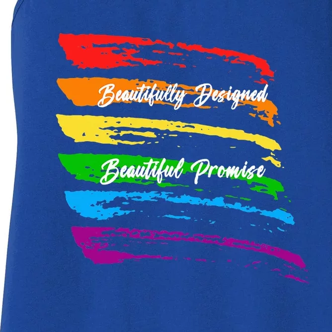 Rainbows Beautifully Designed Beautiful Promise Women's Racerback Tank