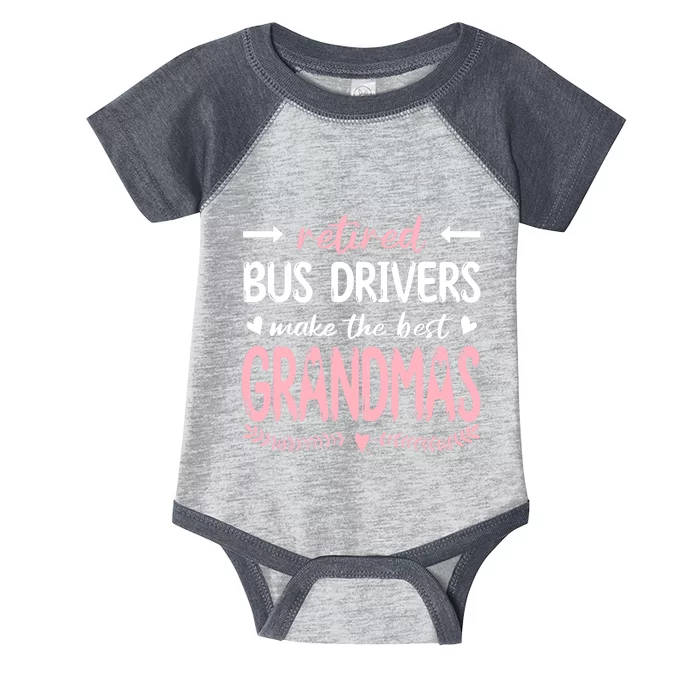 Retired Bus Drivers Make The Best Grandmas, Bus Driving Infant Baby Jersey Bodysuit