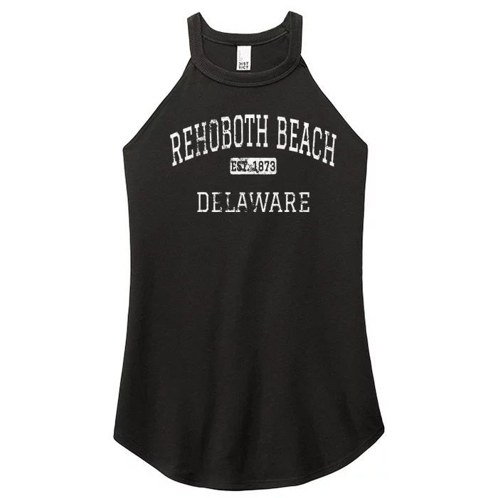 Rehoboth Beach Delaware De Vintage Women’s Perfect Tri Rocker Tank