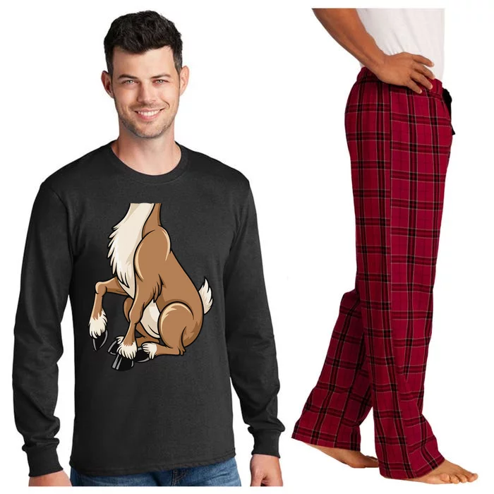 Reindeer Brown Deer Costume Gift Long Sleeve Pajama Set