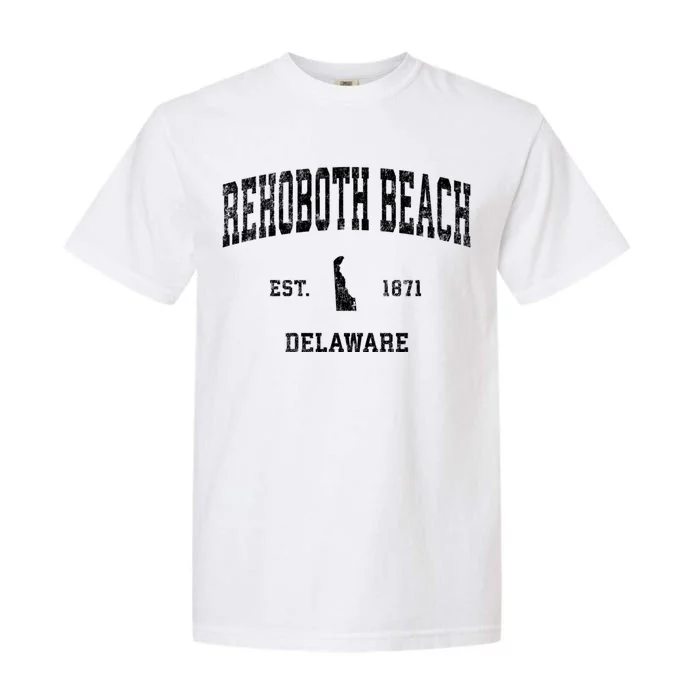 Rehoboth Beach Delaware De Vintage Sports Garment-Dyed Heavyweight T-Shirt