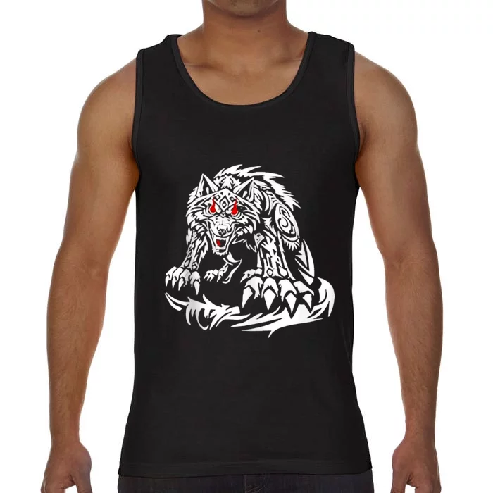 River Beautiful Day Black Jacob Fatu Wolf Comfort Colors® Tank Top