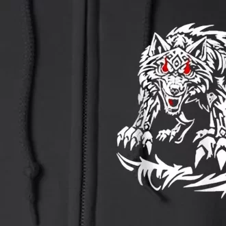 River Beautiful Day Black Jacob Fatu Wolf Full Zip Hoodie