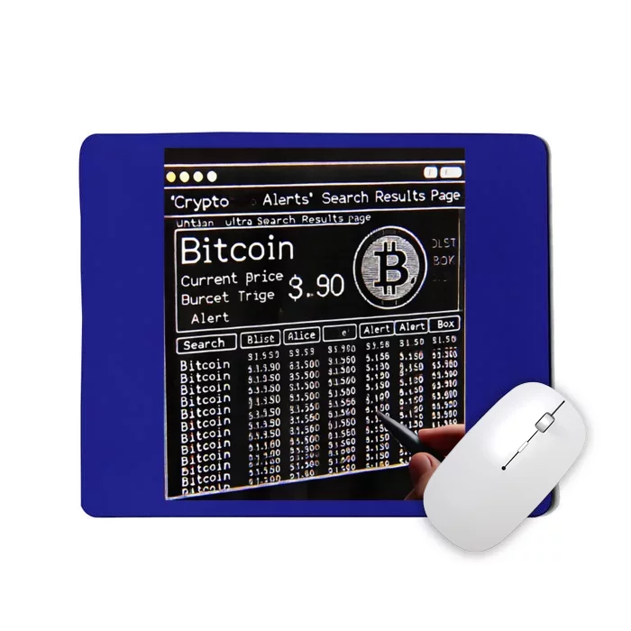 Retro Bitcoin Design. Premium Mousepad