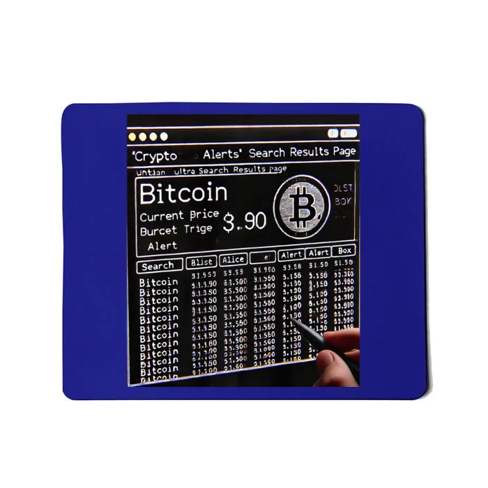 Retro Bitcoin Design. Premium Mousepad