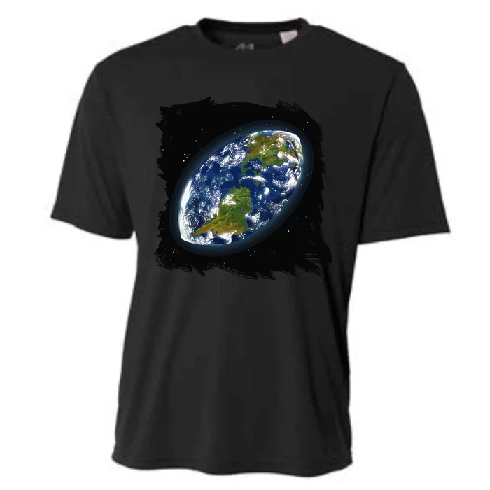 Rugby Ball Earth Cooling Performance Crew T-Shirt