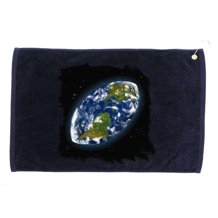 Rugby Ball Earth Grommeted Golf Towel