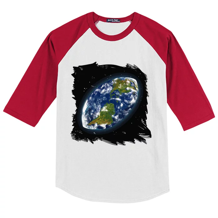 Rugby Ball Earth Kids Colorblock Raglan Jersey