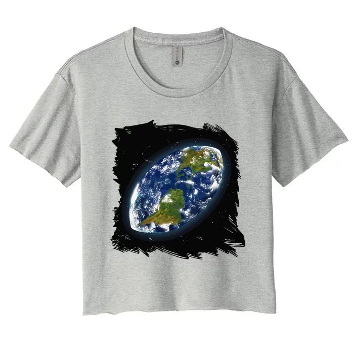 Rugby Ball Earth Women's Crop Top Tee